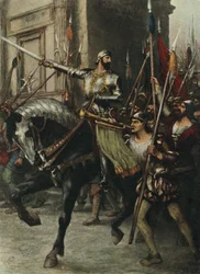 At the Head of a Large Body of Men Rode Rienzi